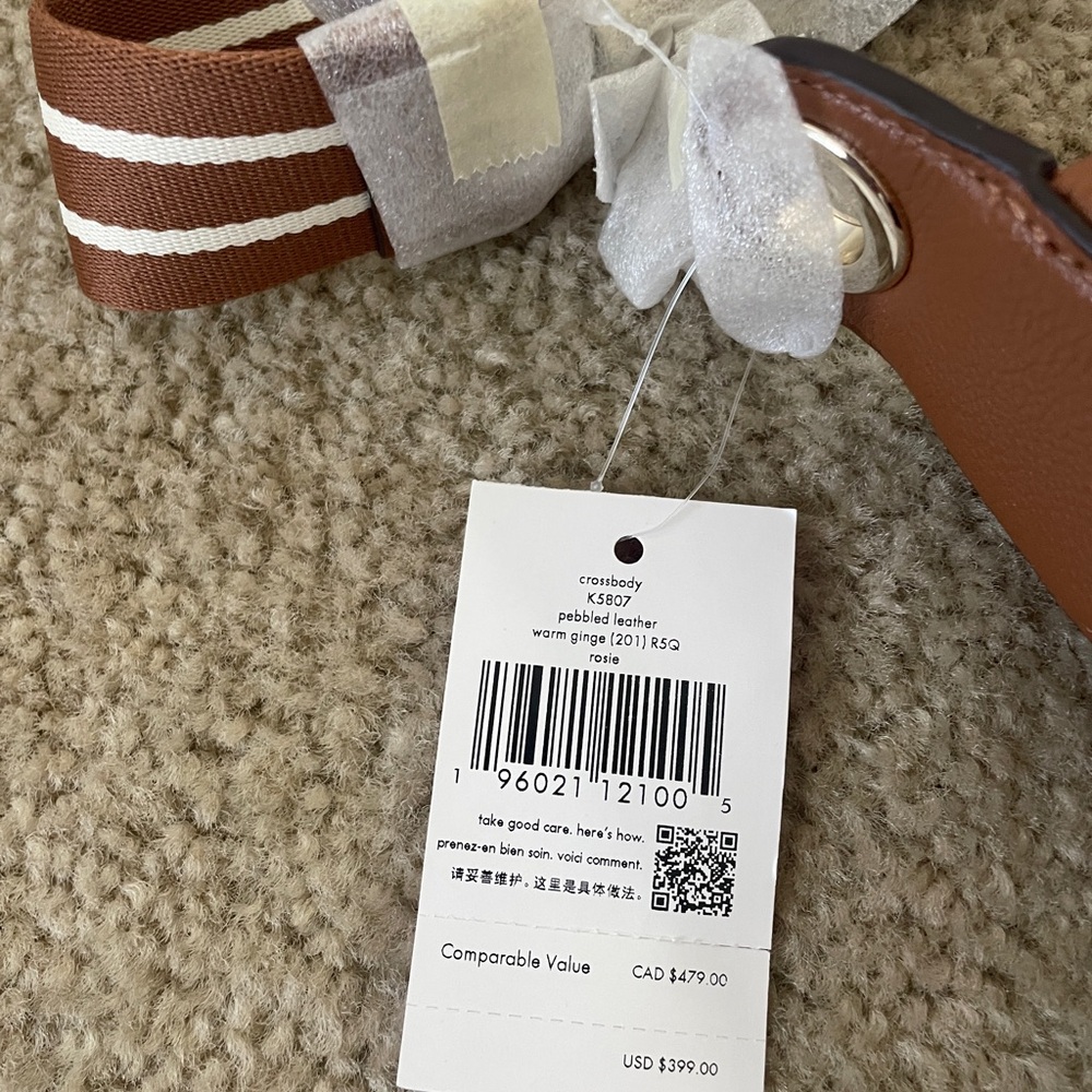 Kate Spade Rosie Crossbody Bag- Warm Beige/Gingerbread - Picture 8 of 11